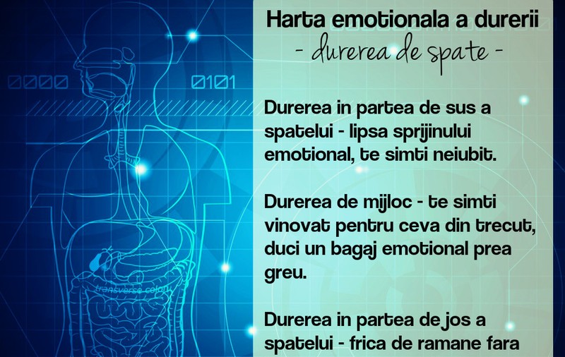 HARTA EMOŢIONALĂ A DURERII. VEZI EXPLICAŢIA SPECIALIŞTILOR