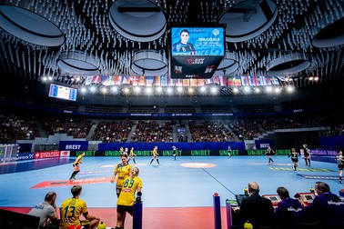 Women's EHF EURO 2018, preliminary round game - Group D - Germany and Romania in Brest Arena, Brest, France, 03.12.2018. Mandatory Credit © Nebojsa Tejic / kolektiff