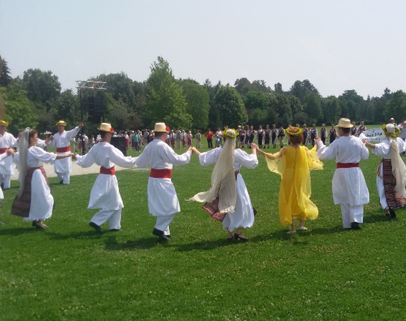 Ziua Universală a Iei | Actorul Toma Cuzin din Las Fierbinți a defilat în cămașă românească în satul lui Brâncuși