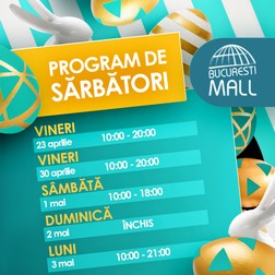 Program de Paște 2021 la Mall Vitan