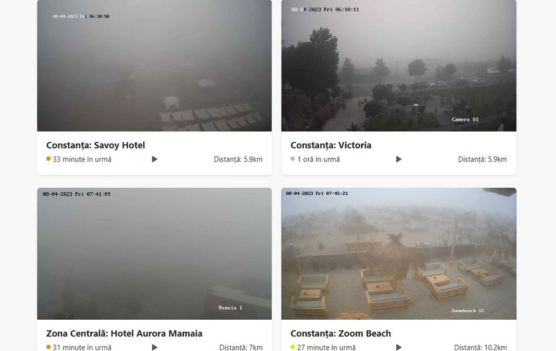 Fenomen meteo rar pe litoral: ceață densă vineri dimineață, meteorologii au emis și o avertizare