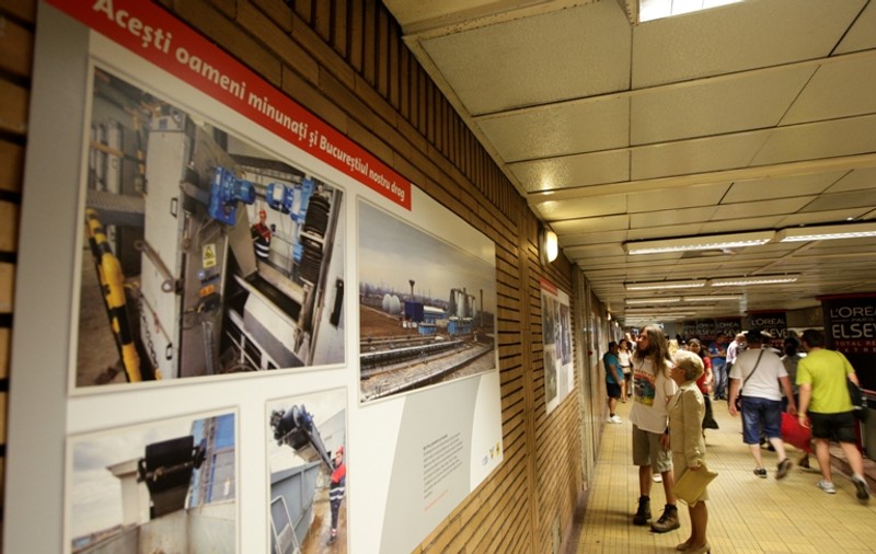 Expoziţie foto în subteran, în Capitală