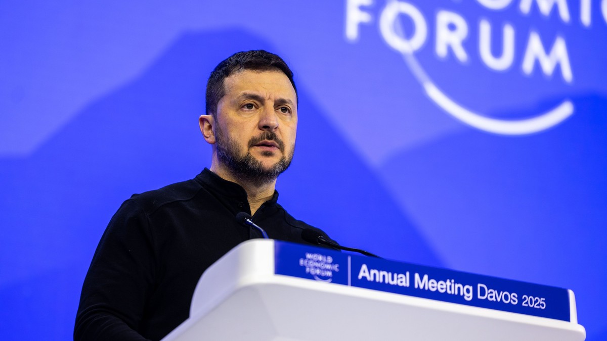 Volodimir Zelenski la Forumul de la Davos Foto: Hepta