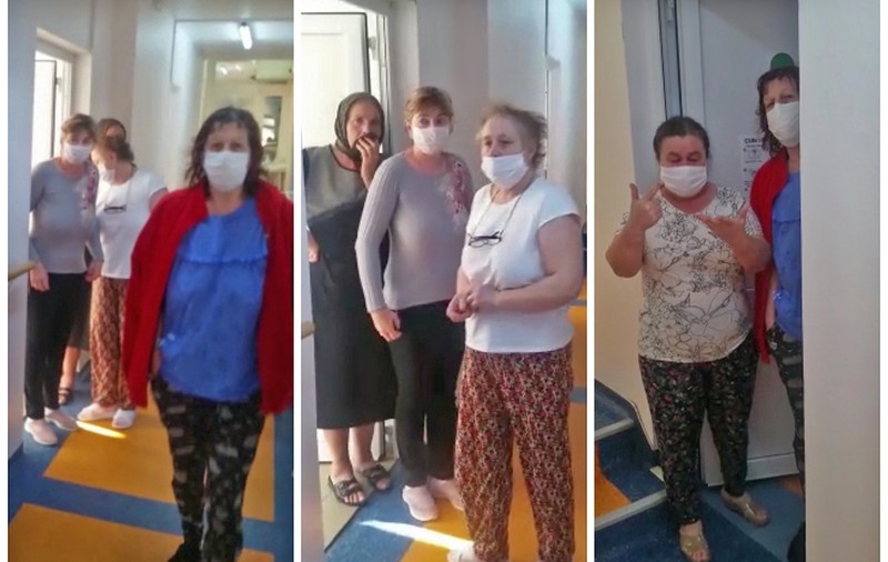 Imaginile tulburătoare ale revoltei de la Spitalul Suceava: asistentele infectate care se îngrijesc “între ele” amenință că își dau foc