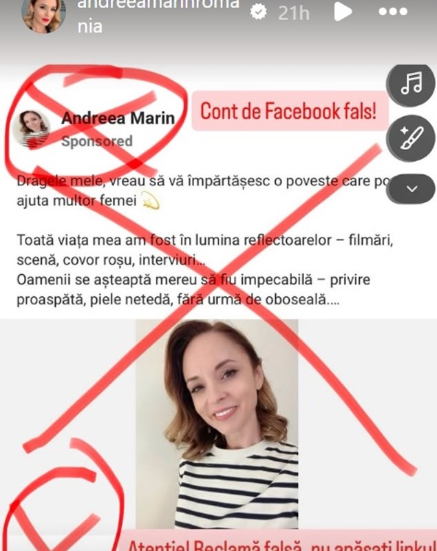 Semnalul de alarmă transmis de Andreea Marin. Ce a pățit vedeta: „Atenție!”