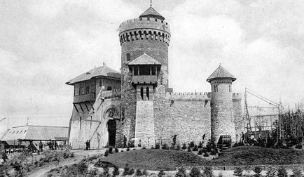 Castelul Vlad Țepeș în anul 1906