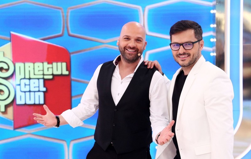 Liviu Vârciu și Andrei Ștefănescu au început filmările  pentru quiz show-ul „Prețul cel bun”