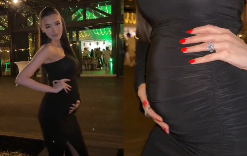 Viviana Sposub și-a arătat burtica, iar fanii au zis că e însărcinată. Explicația iubitei lui George Burcea: „Am mâncat la nuntă”