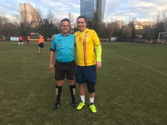 Arbitrul Marcel Marin și Victor Ponta, versiunea de atacant.