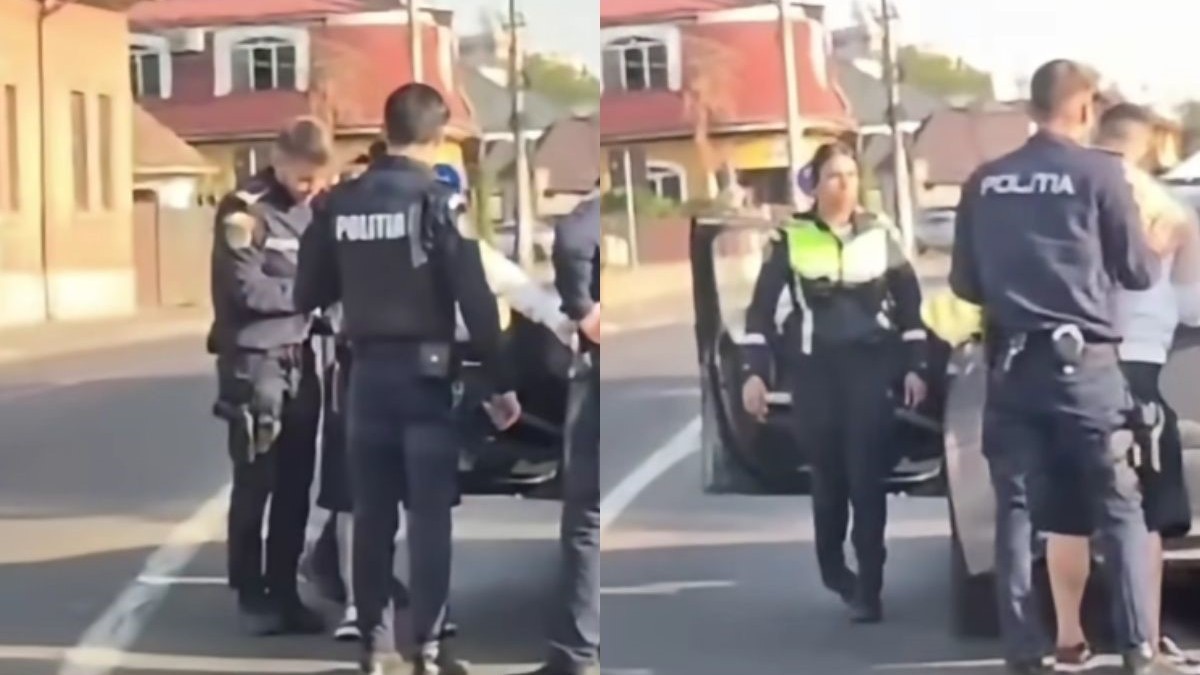 Un șofer drogat a fost prins la volan, în Mureș Abia se ținea pe picioare. Sursă foto: Colaj foto/ Facebook /Sindicatul Europol.