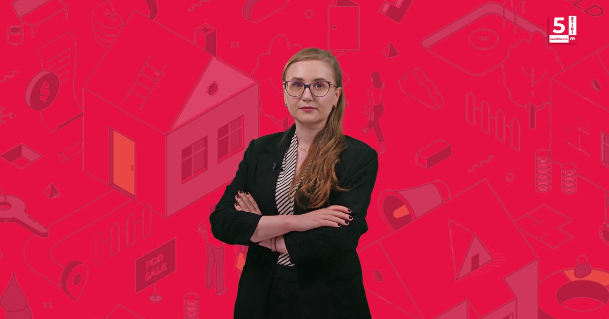 Corina Vârlan în emisiunea 5 știri imobiliare, ediția din 13 august 2025.