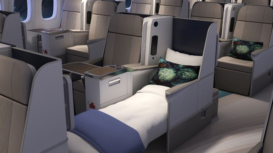 Cea mai curată companie aeriană din lume folosește așternuturi din PET-uri și scoici reciclate și scaune cu tehnologie NASA. Sursă foto: Envato