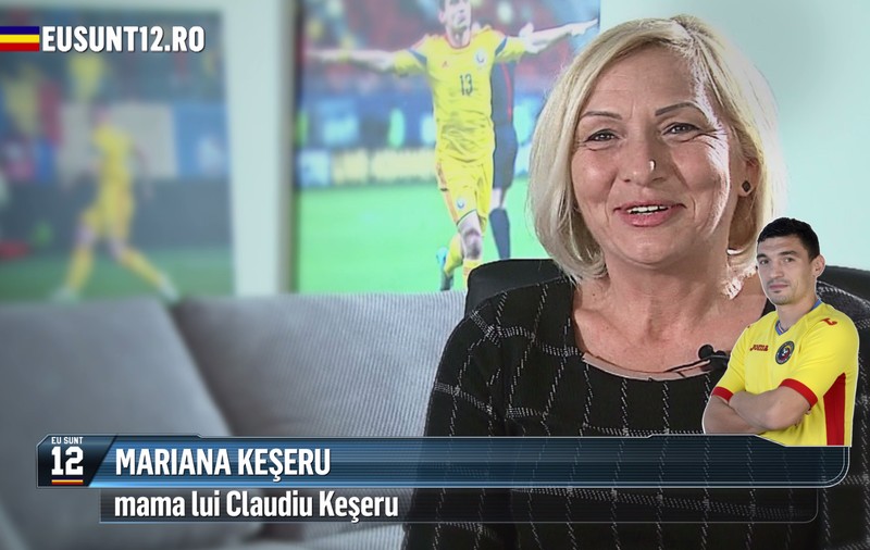 Mama lui Claudiu Keșeru a făcut pe portarul pentru fiul ei / VIDEO