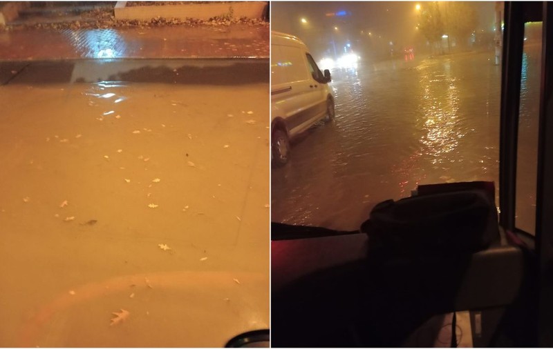 Conductă spartă în București, circulația se desfășoară cu dificultate. „Cu gondola, prin Capitală” | Video