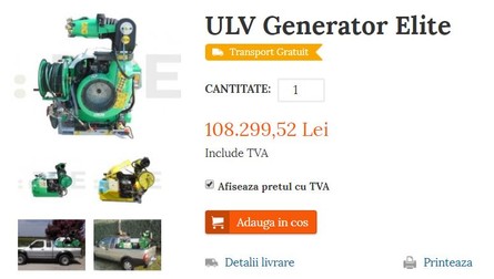 Pe site-ul furnizorului un astfel de aparat apare la un preţ echivalent de 22.939 de euro.