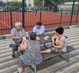 Dimitriu, în vizita din parcul Aleea Livezilor
