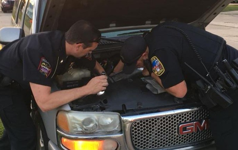FOTO | Ce a descoperit o femeie din SUA atunci când a deschis capota mașinii. Poliția a intervenit imediat