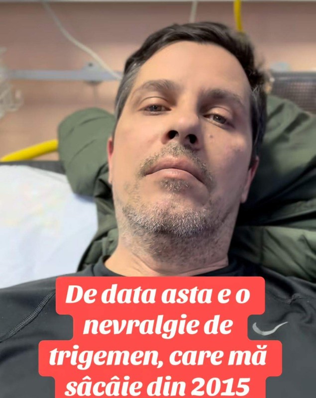 Imagini cu Lucian Viziru pe patul de spital. Actorul a ajuns la camera de gardă din cauza unei afecțiuni de care suferă din 2015
