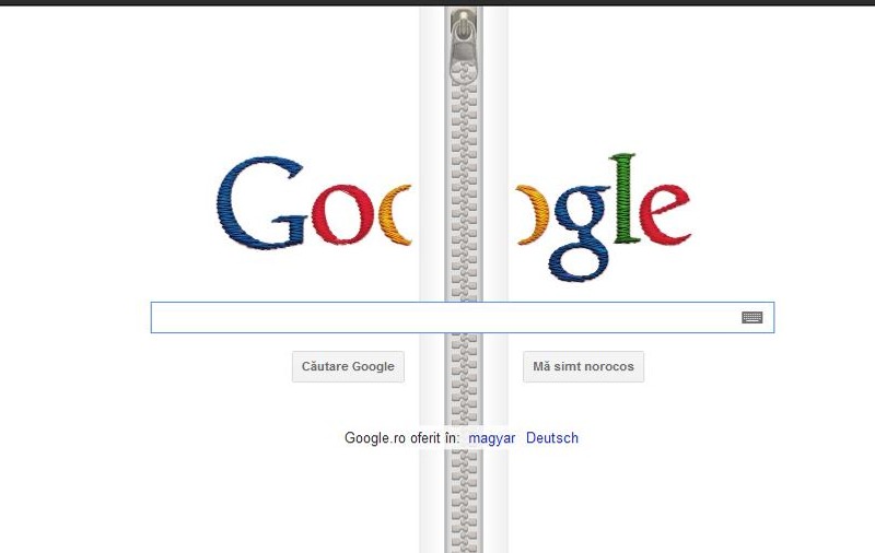 Google îl celebrează cu un logo special pe Gideon Sundback, inventatorul fermoarului