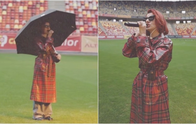 Reacția fanilor când au auzit că Lidia Buble cântă imnul României la meciul amical cu Moldova: „Am simțit un val”
