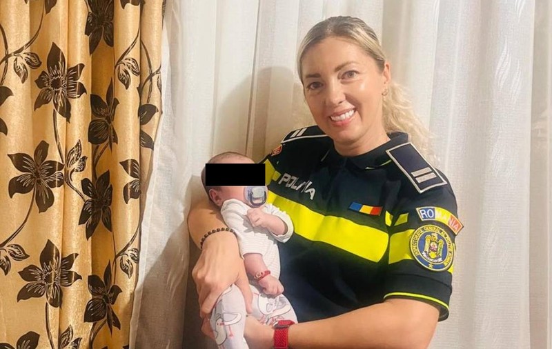 O polițistă din Prahova, eroină în miez de noapte chiar pe scara blocului în care locuiește: cum a reușit să salveze un bebeluș în ultima clipă