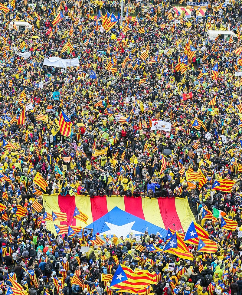 Peste 45.000 de catalani au protestat în Bruxelles