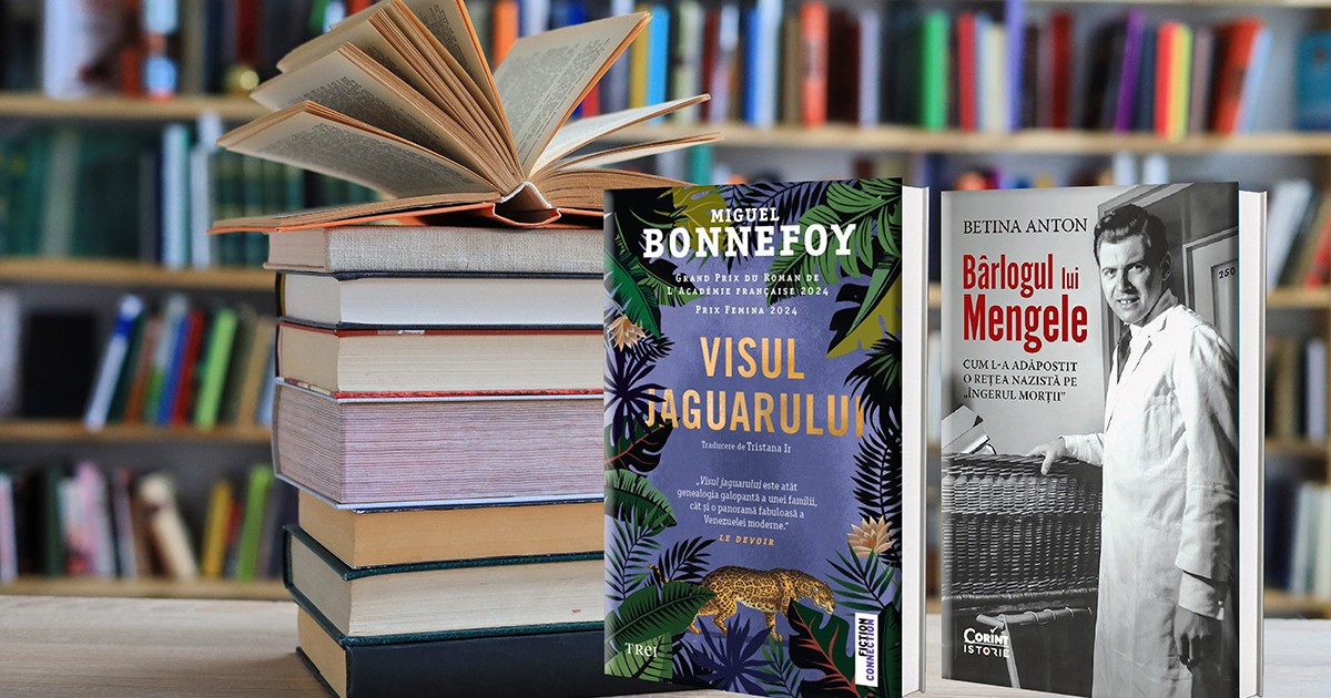 Un teanc de cărti pe o masa intr-o biblioteca