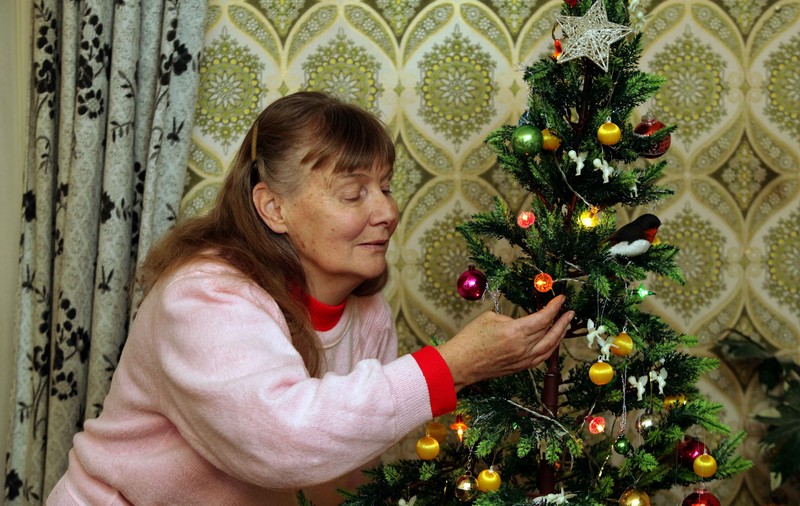 O englezoaică şi-a decorat bradul cu aceleaşi beculeţe timp de 42 de ani | FOTO