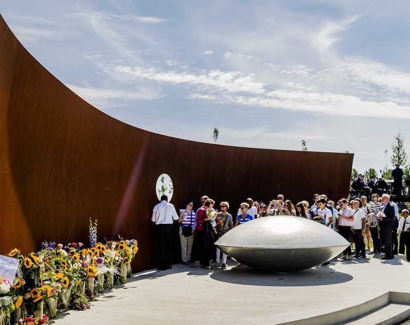 Memorial pentru victimele zborului MH17, la trei ani după ce avionul a fost doborât în estul Ucrainei