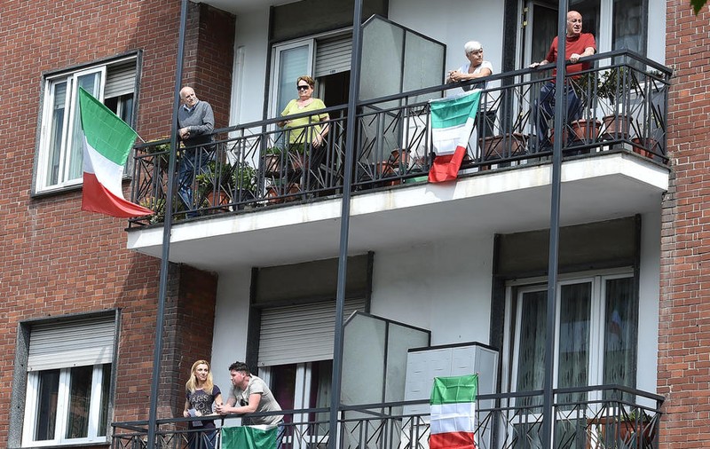 VIDEO |  Italia cântă Bella Ciao la ferestre de Ziua Eliberării