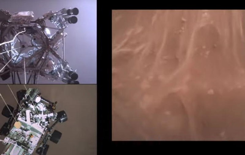 NASA a prezentat primele imagini video de pe Marte transmise de roverul Perseverance