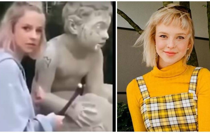 Un model din Polonia a distrus o statuie veche de 200 de ani | VIDEO