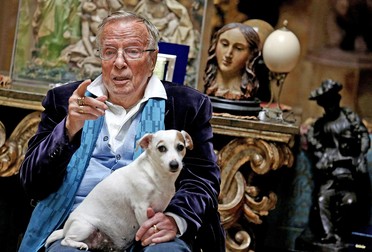 Regizorul italian Franco Zeffirelli în casa sa din Roma, 03 April 2014 / EPA