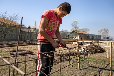 Georgică e şeful propriului şantier