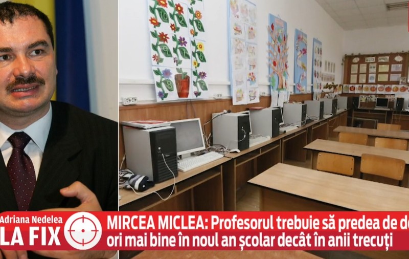 Mircea Miclea, la Adriana Nedelea la FIX: "Profesorii sunt cheia. Focalizarea lor nu trebuie să fie pe procedurile sanitare, ci pe conţinutul didactic"