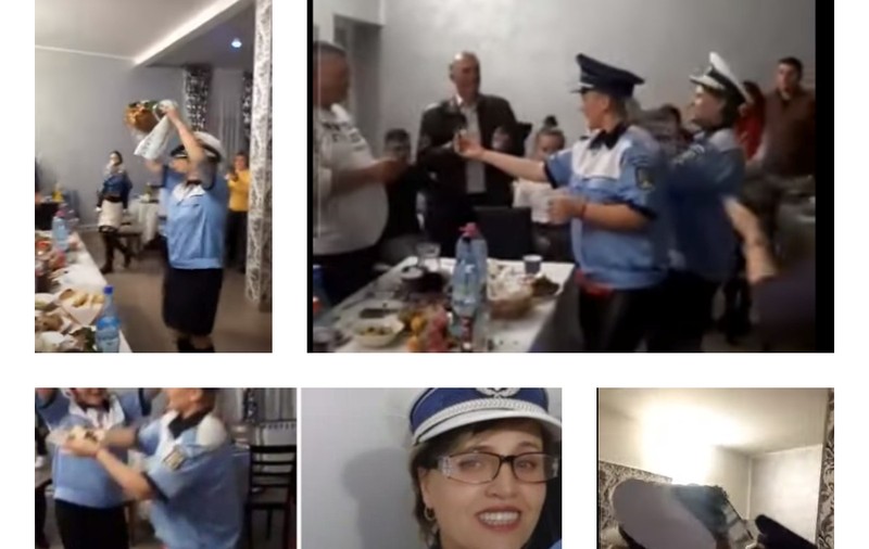 Două femei s-au îmbrăcat în uniforme reale de polițist la o nuntă, pentru „dansul găinii”. IPJ Vaslui a deschis o anchetă