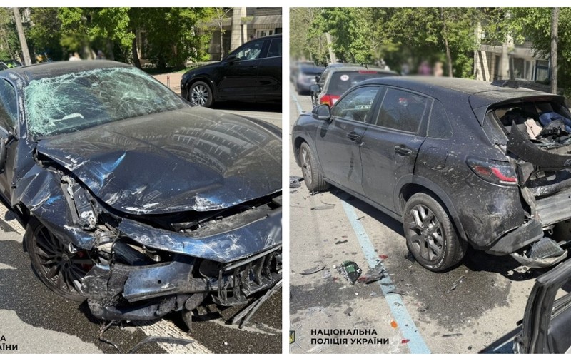 Șoferul beat al unui Maserati fuge de polițiști, lovește 3 mașini și este prins după o urmărire ca-n filme, la Kiev | VIDEO