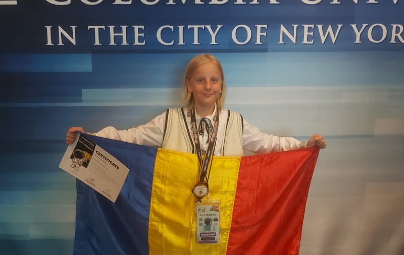 Eduard Ștefan, un elev de clasa a IV-a din Caracal, a luat premiul I la Olimpiada Internațională de Matematică Copernicus din SUA