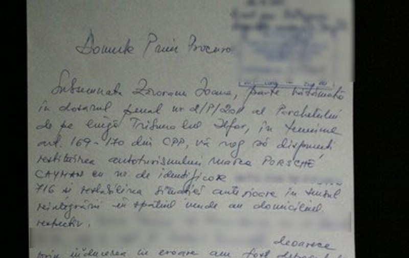 EXCLUSIV! Iată cererea prin care Oana Zăvoranu şi-a cerut maşina şi casa înapoi!