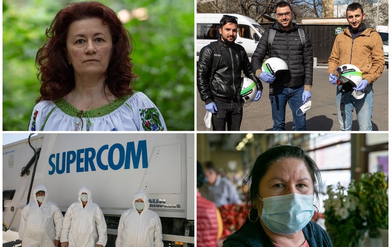 “Ne e teamă, dar ce să facem?”. Vânzători, voluntari și angajați de la salubrizare au ținut societatea funcțională în timpul pandemiei (II)