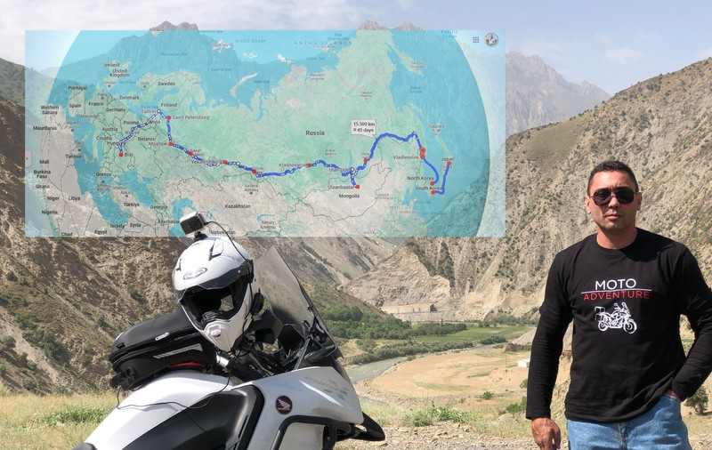 34.000 de kilometri pe motocicletă, din România până în Coreea de Sud și Japonia. Aventura vieții pentru un maestru în taekwondo trecut de 50 de ani