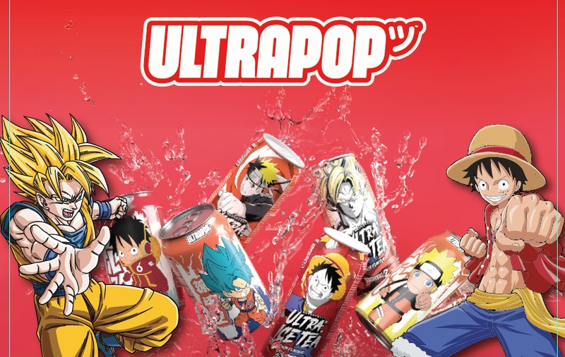 Nutrivita aduce bauturile carbogazoase Ultra Pop, inspirate de universul anime: Naruto, One Piece și Dragon Ball