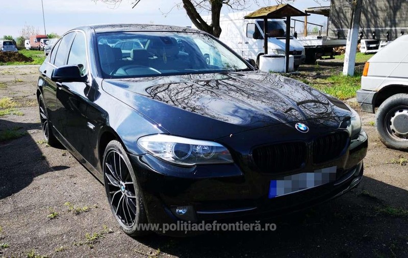 BMW căutat de autoritățile din Marea Britanie, descoperit în România, la Vama Petea