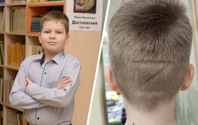 O mamă din Rusia i-a făcut băiatului ei o tunsoare în forma literei Z, simbolul ofensivei lui Putin în Ucraina