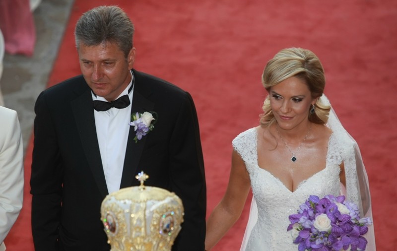 Foto | Gabi Firea şi Florentin Pandele, transpiraţi la nunta lor. De vină au fost emoţiile sau căldura?