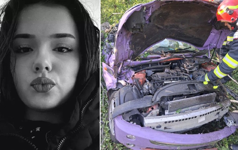 Ea este Erika, tânăra moartă în mașina decapotabilă distrusă de prietena ei în accidentul de la Prundu, în Giurgiu