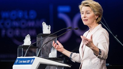 Ursula von der Leyen vorbind