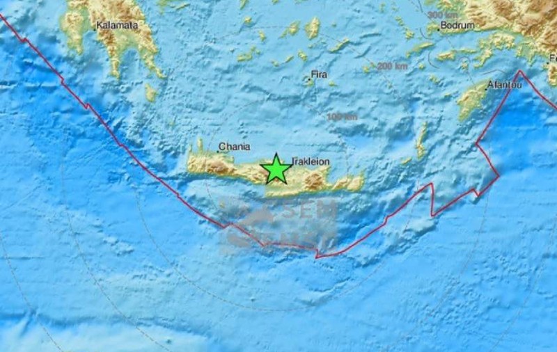 Cutremur în Grecia. Seismul a lovit Insula Creta, miercuri dimineață