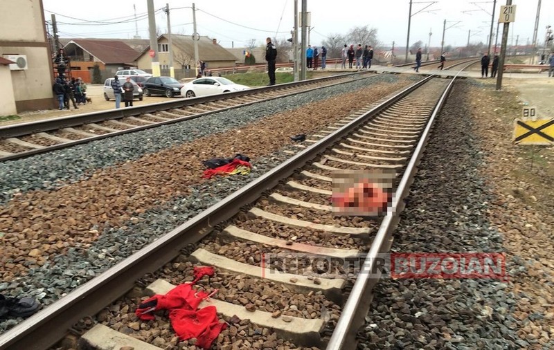 O femeie a fost călcată de tren în apropiere de gara Buzău
