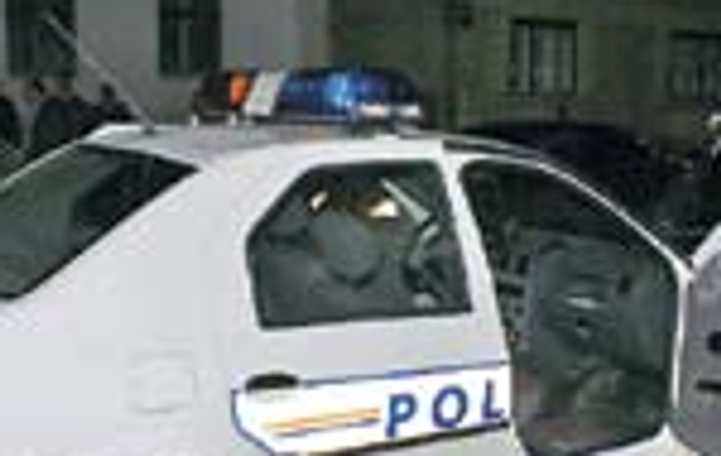 Politisti hacuiti in masina